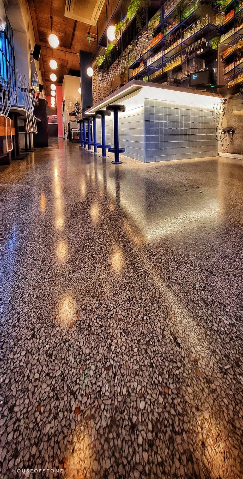 Terrazzo Floor - Fast Food Diner Dublin